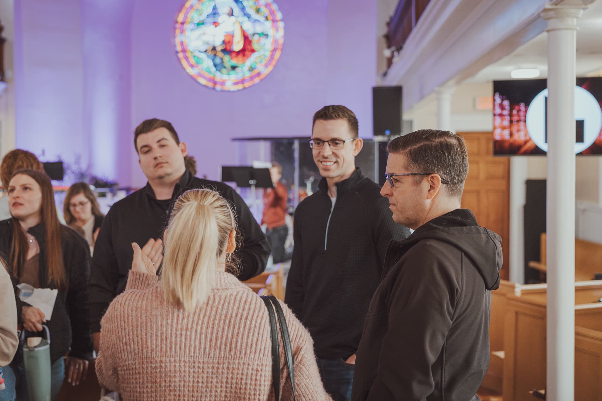 Conversation and hospitality at River City Church